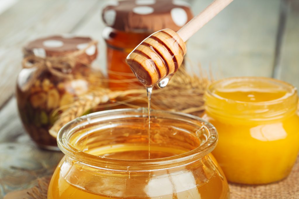 Bild von einem Honigglas